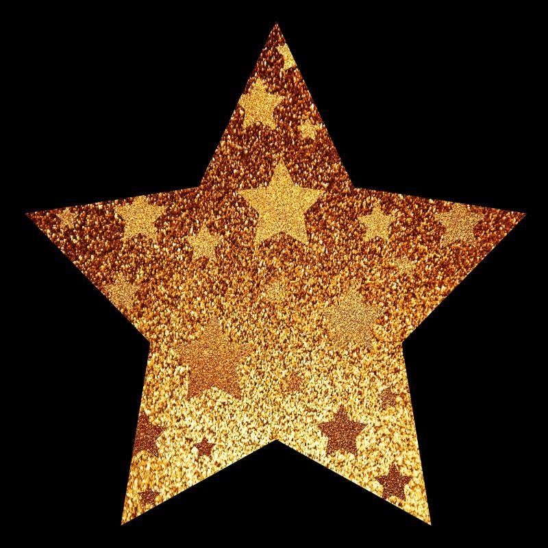 Stern mit Sternchen - Gold Geschenk Geschenkidee