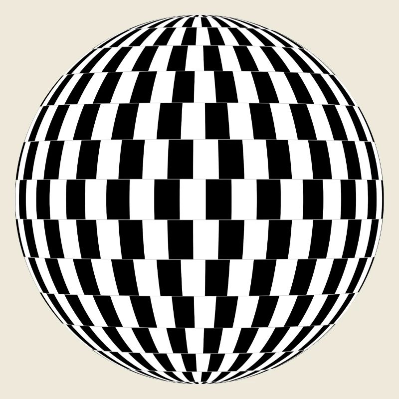 Boule formes abstraites idée cadeau