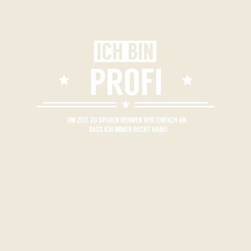Ich bin Profi! Tätig als Profi