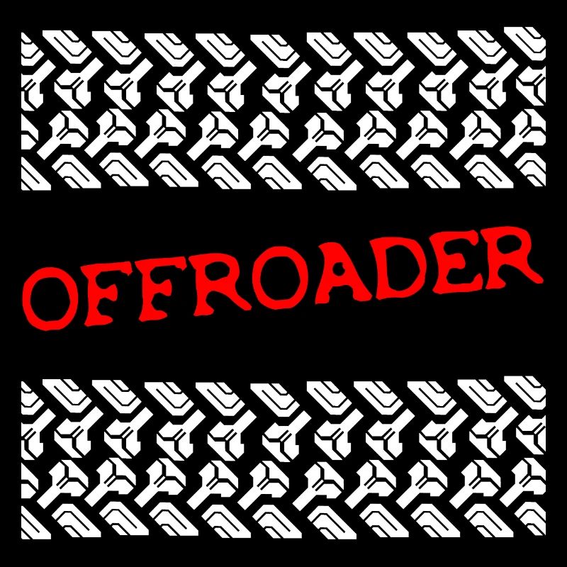 Offroader 4x4 four-wheel tire tracks off-road vehicle