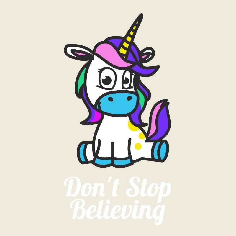 Dont Stop mignon stocker Croire Unicorn Conception
