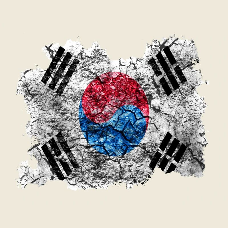 Corée (Sud) Drapeau Vintage