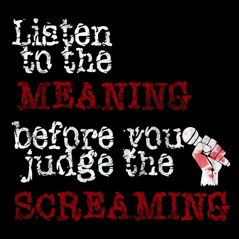 Listen To The Meaning Metalcore Gift Idea