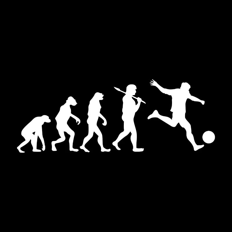 Evolution Fußball Spieler Sport Geschenk soccer