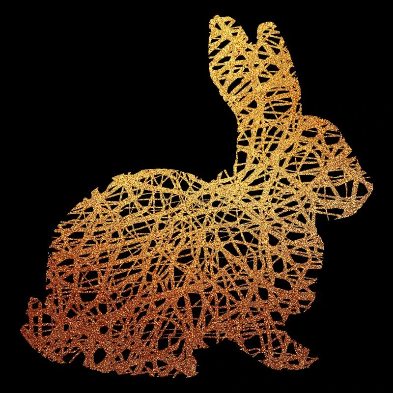 Ostern Hase Häschen Gold Geschenk Geschenkidee