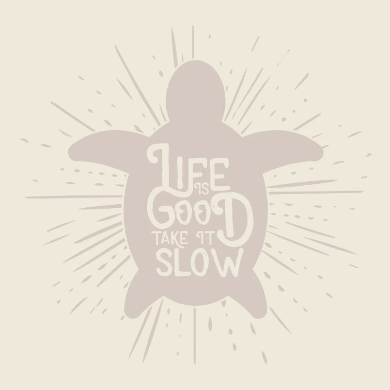 Life is Good Take it Slow Turtle Gift
