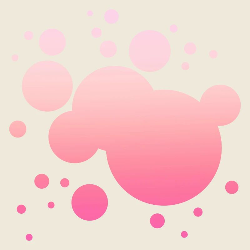 Einfaches Pinkes Farbklecks Farbspritzer Design