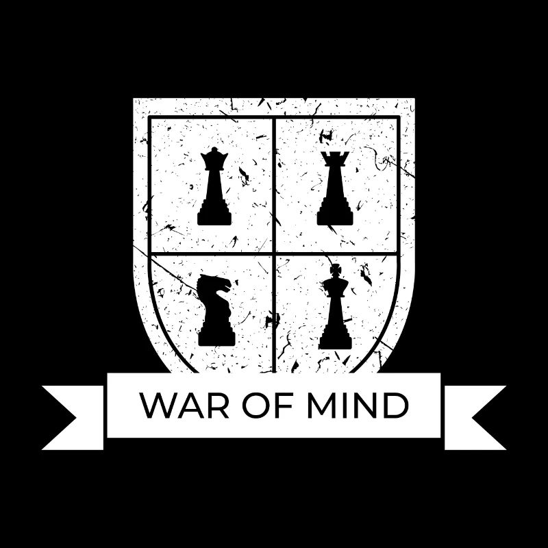 Guerre de joueur d'échecs esprit idée cadeau