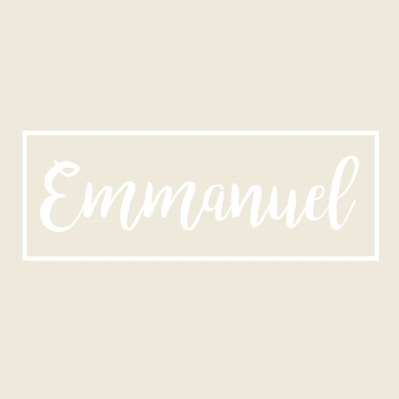 Emmanuel Gott ist mit uns Geschenk Idee