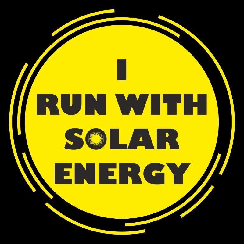 course drôle avec la conception de l'énergie solaire