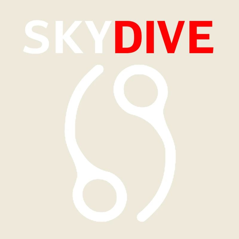 Skydive Pin 69 White