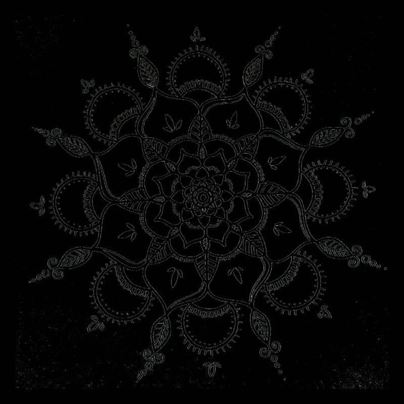 Schwarze Mandala