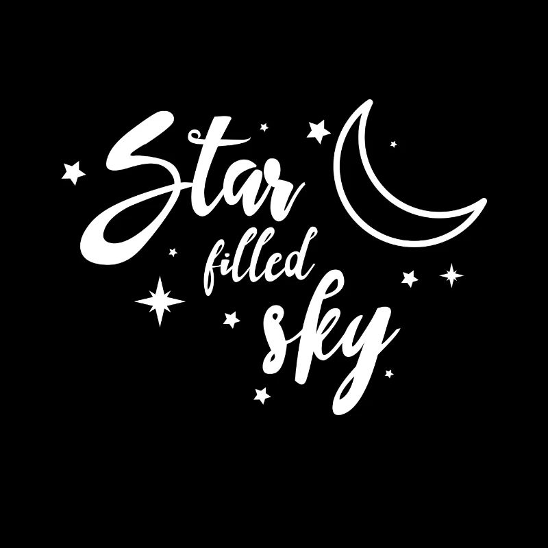 Star Moon Gift Night Sky Espace extra-atmosphérique Tous