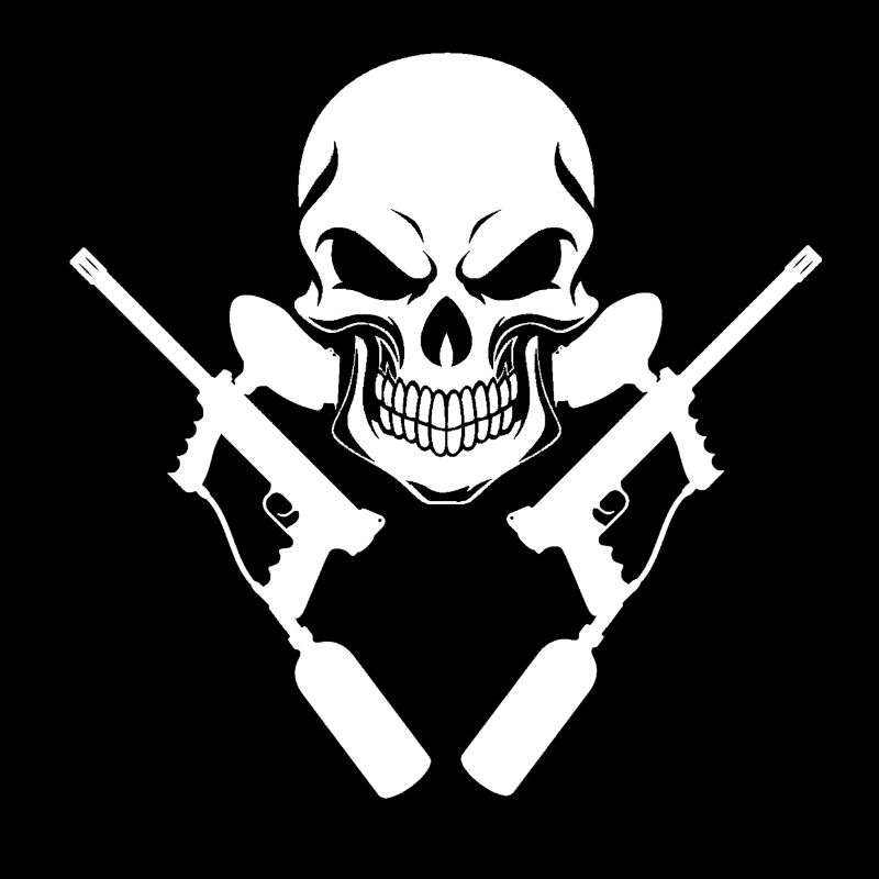Skull paintball