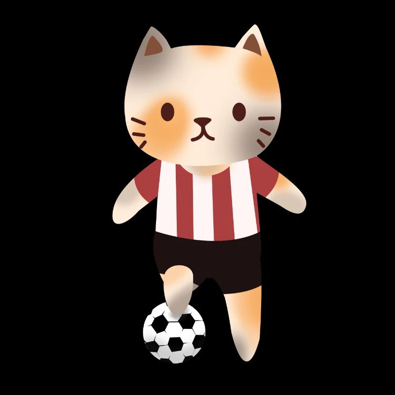 Cat with football