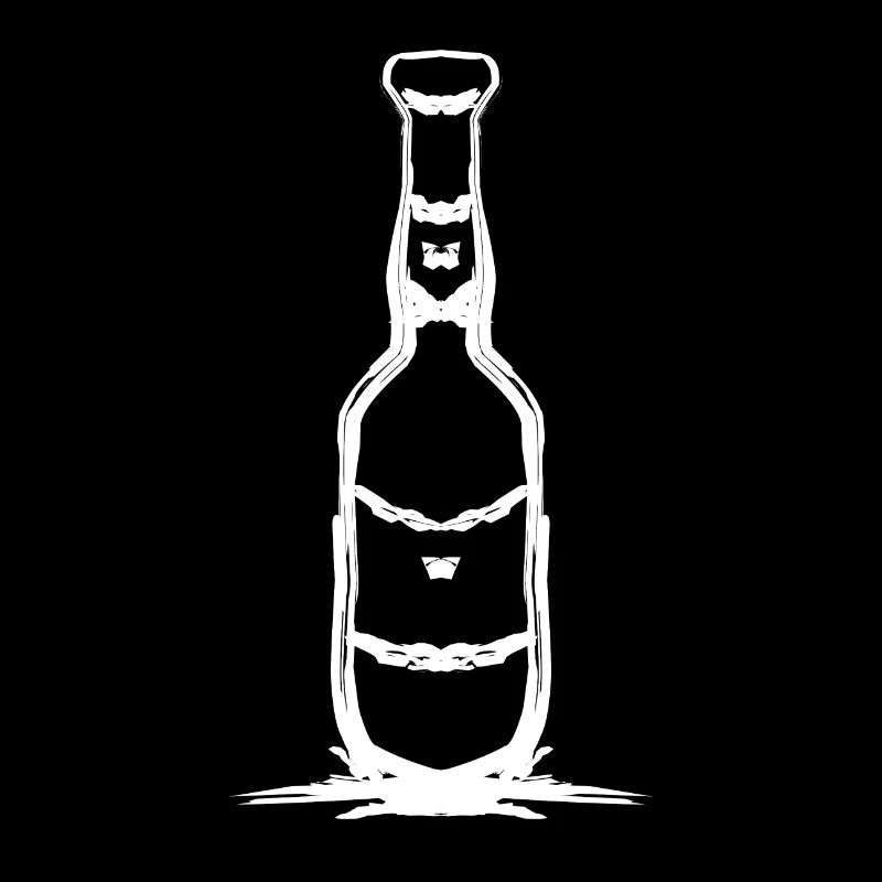 Conception de bouteille simple en blanc