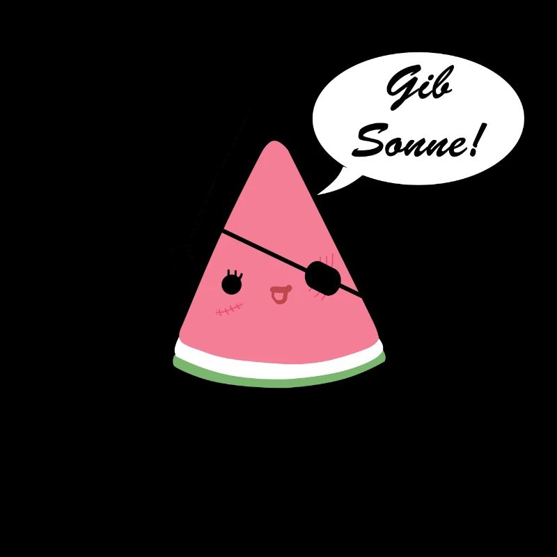 Melone Pirat Sonne