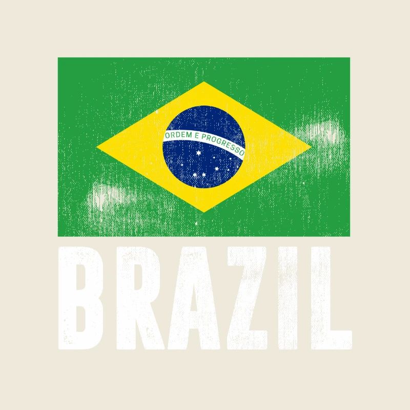 Drapeau du Brésil Drapeau du Brésil Vintage