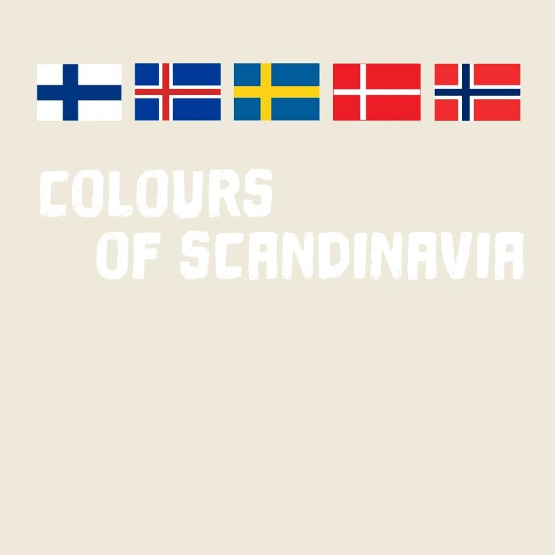 Couleurs des drapeaux de la Scandinavie Drapeau du Nord Odin