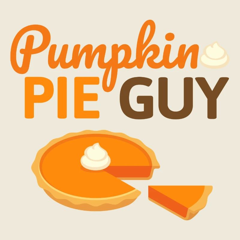 Pumpkin Pie Guy - Kürbis Kuchen Halloween Herbst