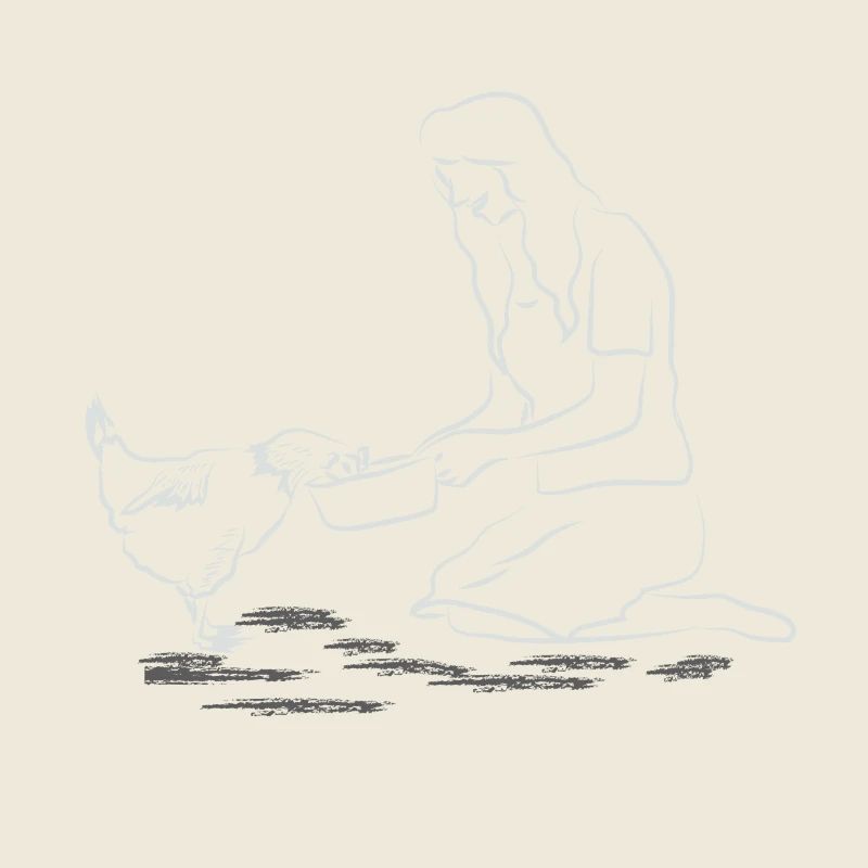 Hühner Füttern Bauer Landwirt Geschenkidee Huhn