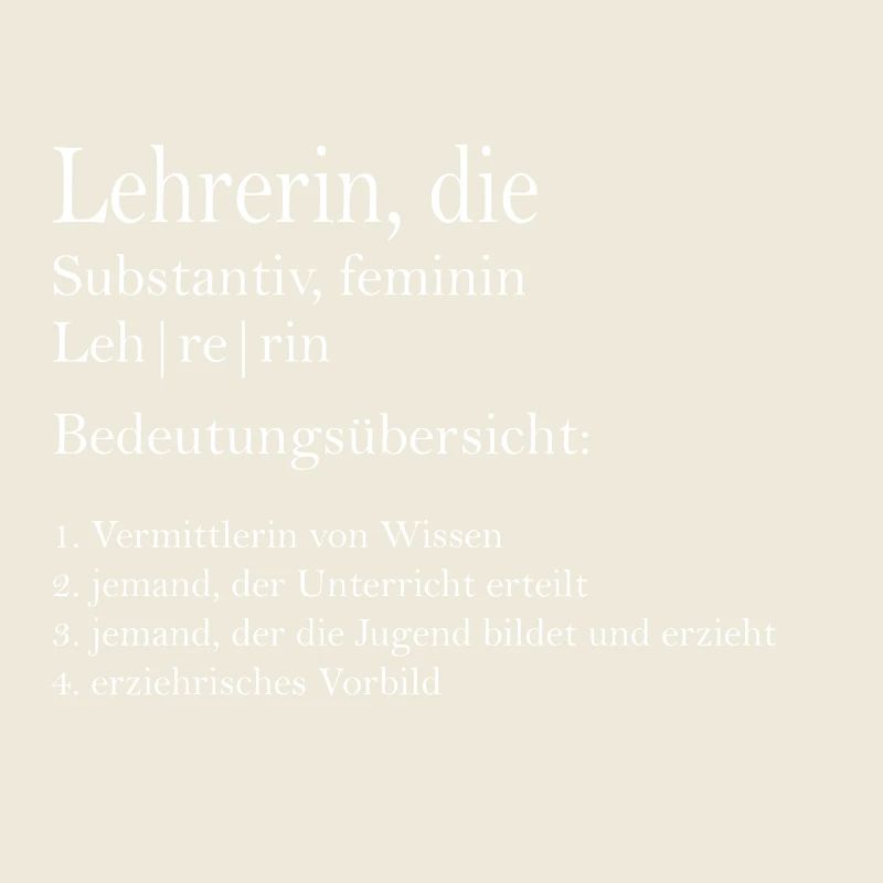 Definition Lehrerin
