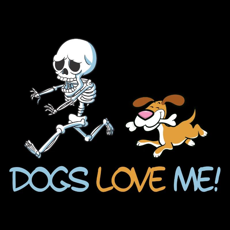 Skeleton dog Halloween gift idea men women