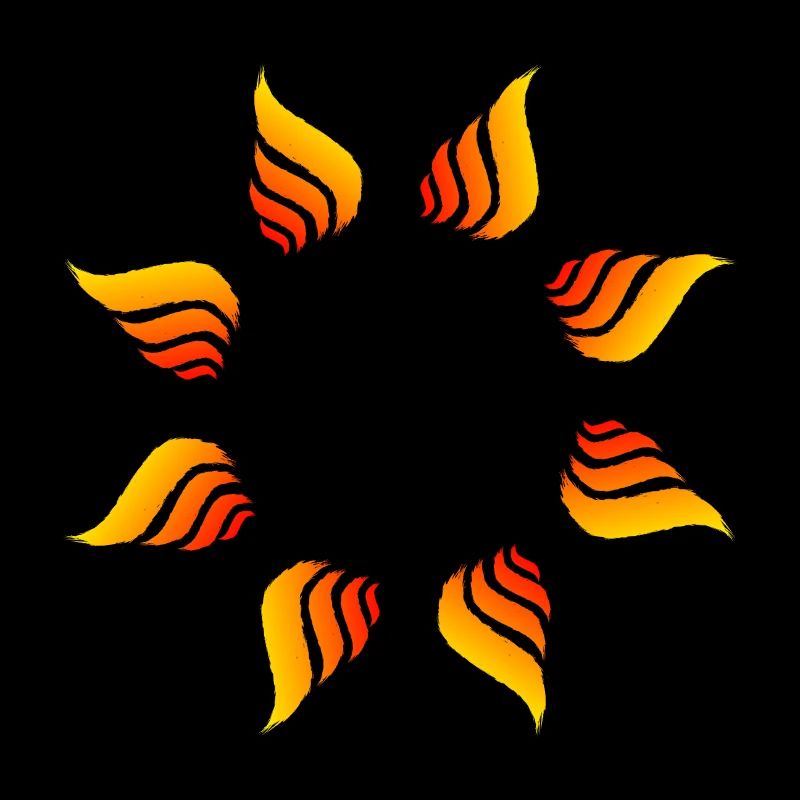 Fire circle circle shape