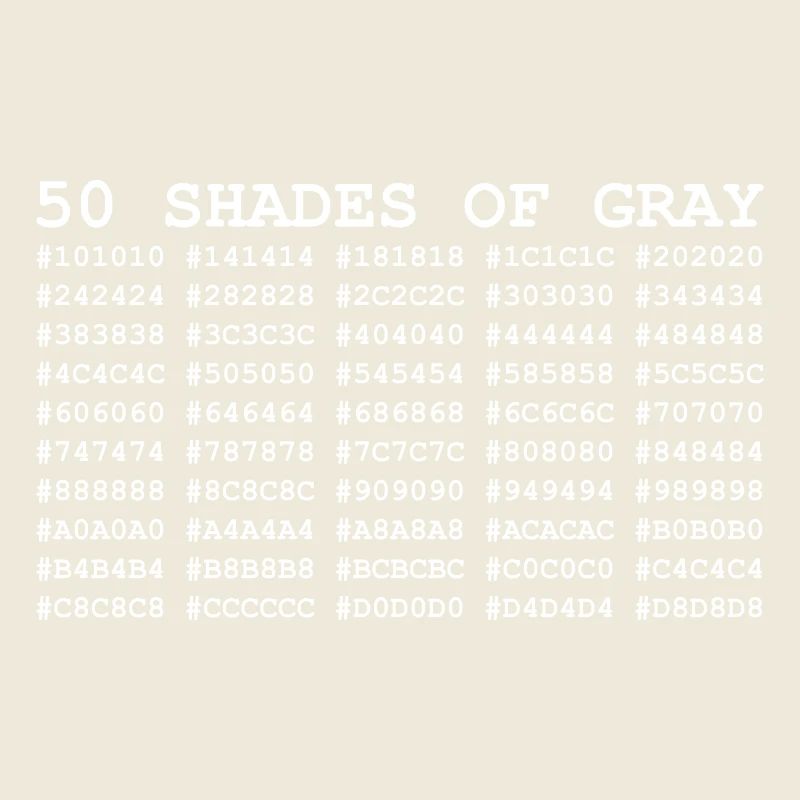 50 nuances de gris - blanc