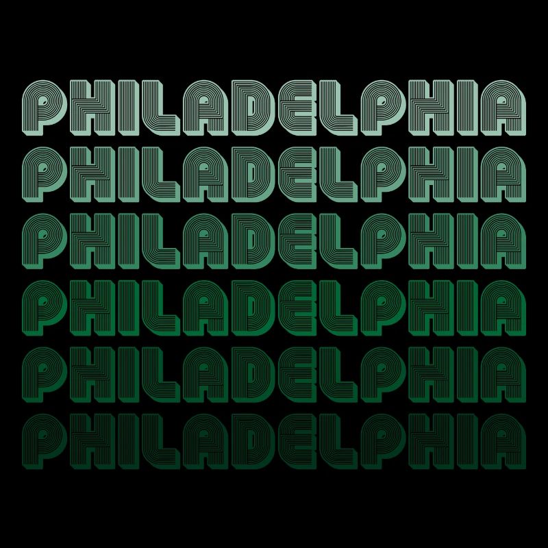 Philadelphia Typography Gradient