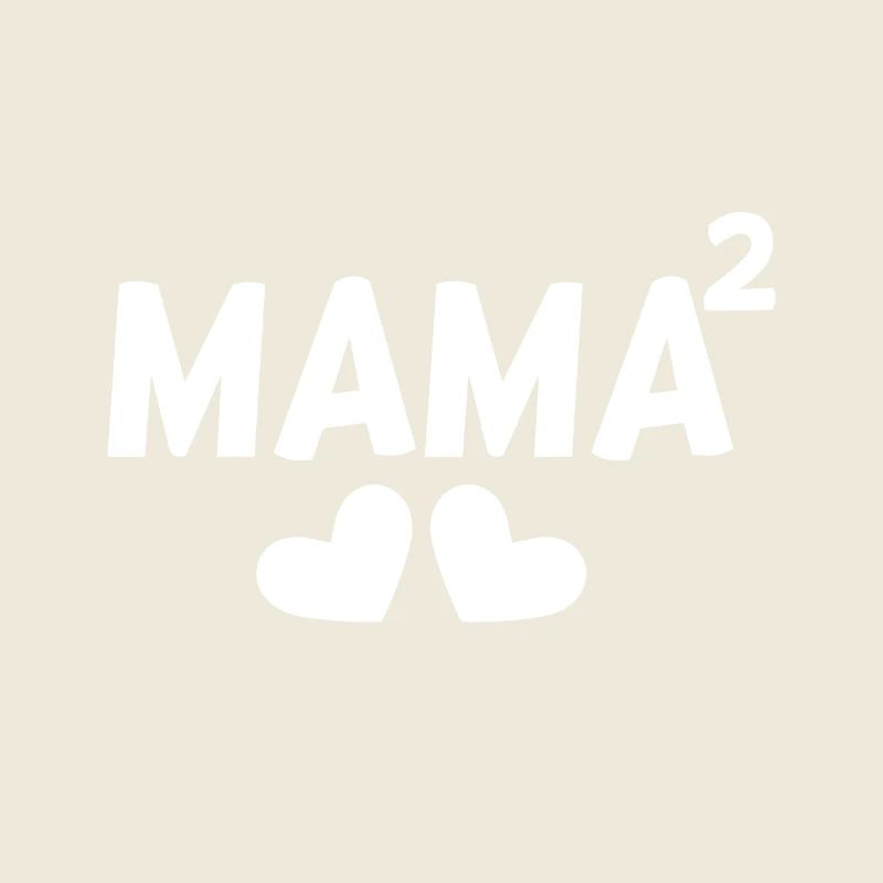 Mama hoch Zwei 2 Kinder Zweifache Mutter Geschenk