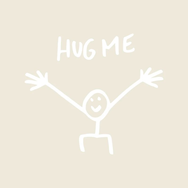 Umarme mich Umarmung Strichmännchen Geschenk