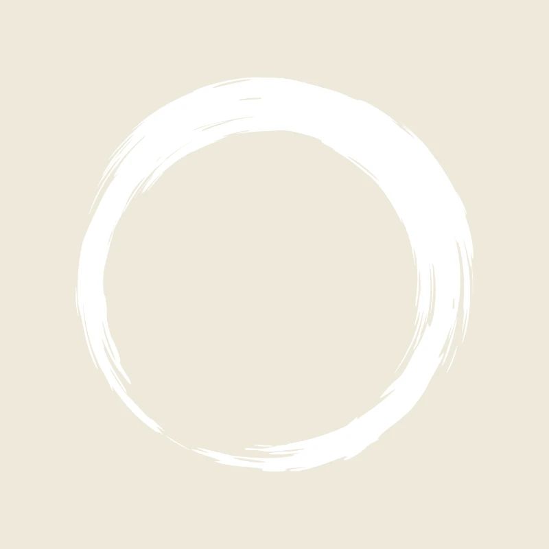 Circle icon brush white