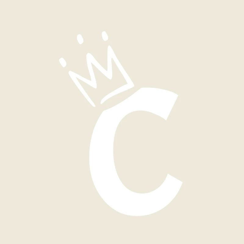 Buchstabe C mit Krone