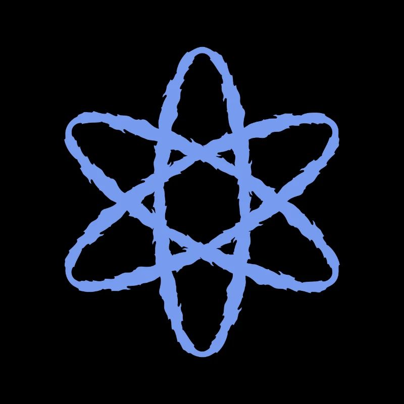 Atom symbol nuclear power