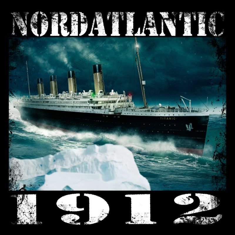 Nordatlantic 1912 - Dampfschiff bei nacht