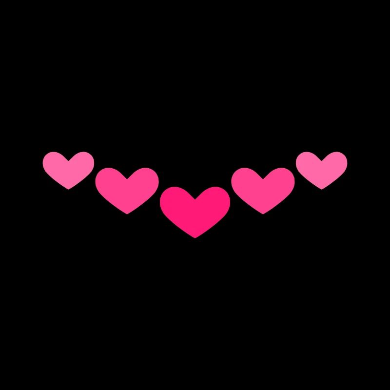 Heart ornament line pink