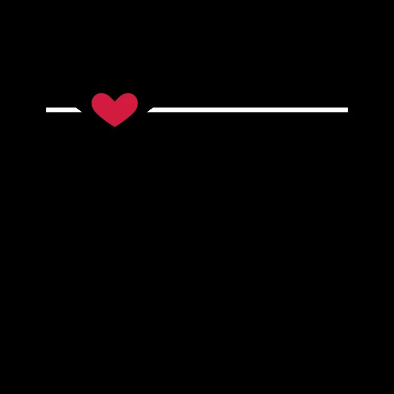 Line heart dash ornament