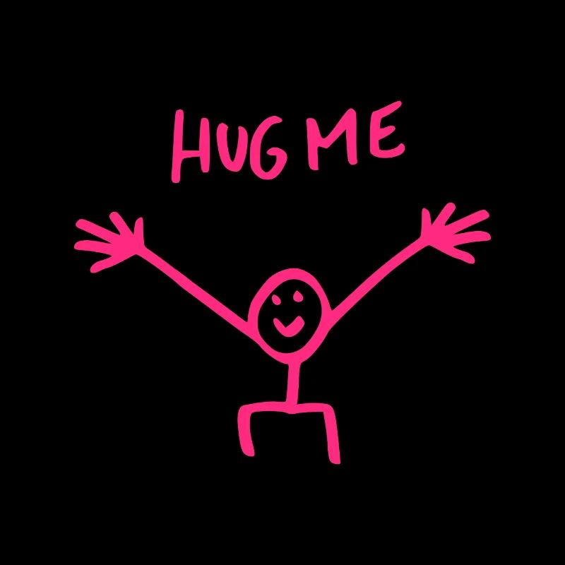 Umarme mich Umarmung Strichmännchen Geschenk