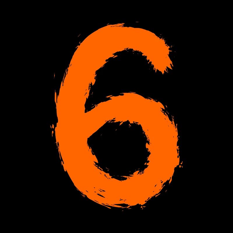 Number 6 Number Six 6th Birthday Gift