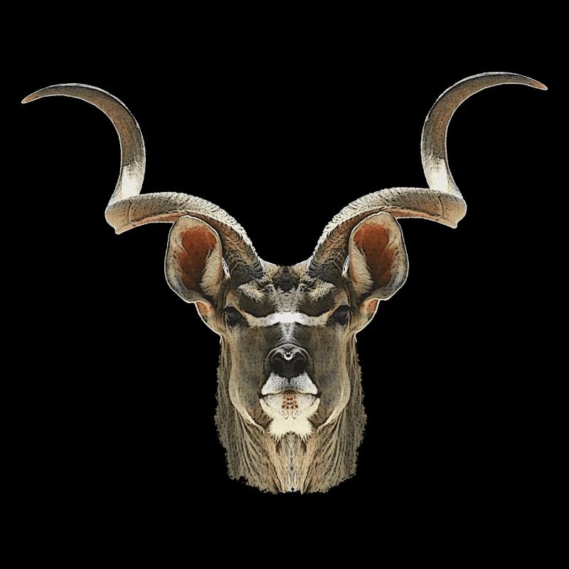 Kudu antelope, african animal designs