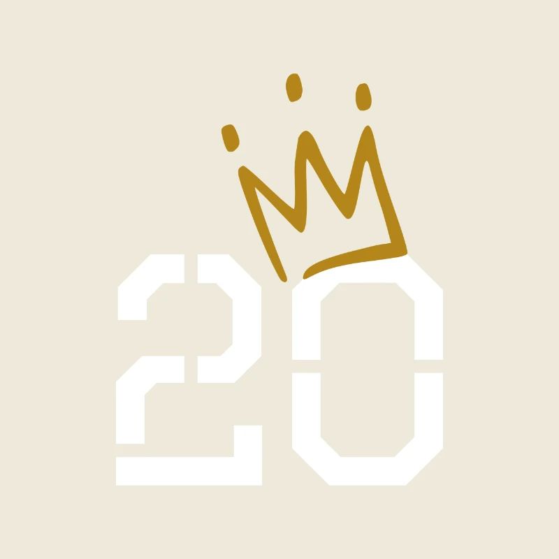 20 Geburtstag mit Krone