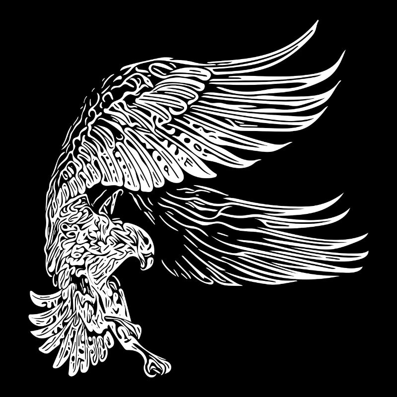 Aigles aux ailes énormes