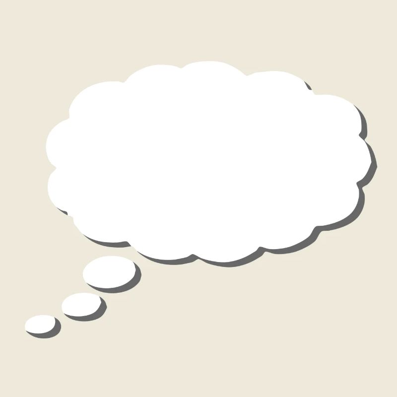 Thought Cloud, Thinkbubble. To personalize