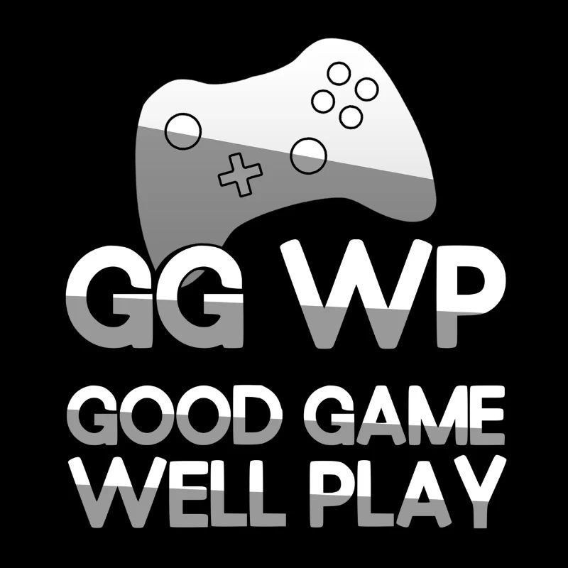 GG WP GOOD GAME WELL PLAY + Controller - Gaming