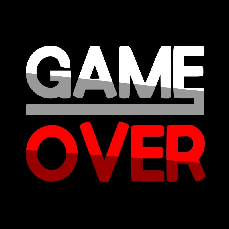 GAME OVER (Rouge) - Jeux