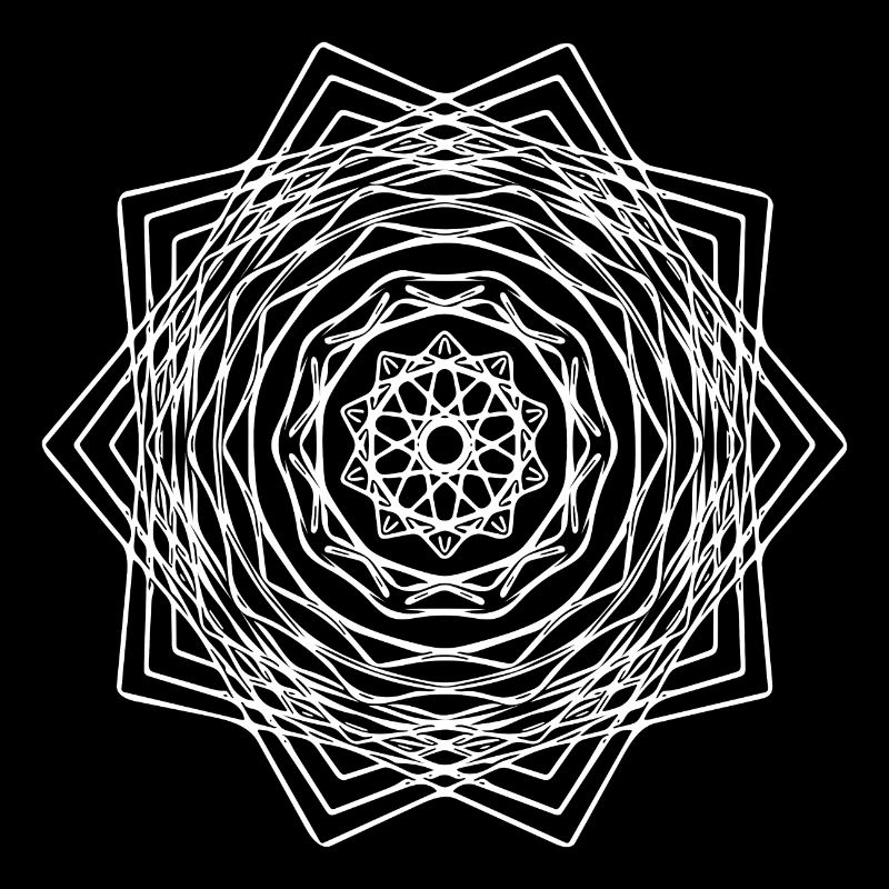 Geometric Square Square Mandala Shape