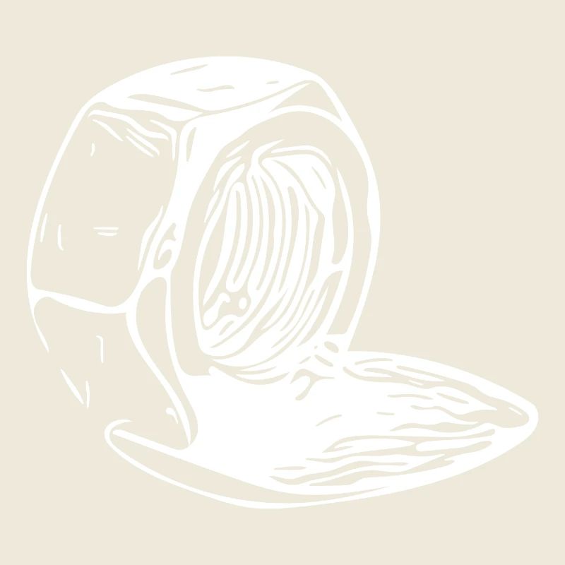 Screw nut vertically melted