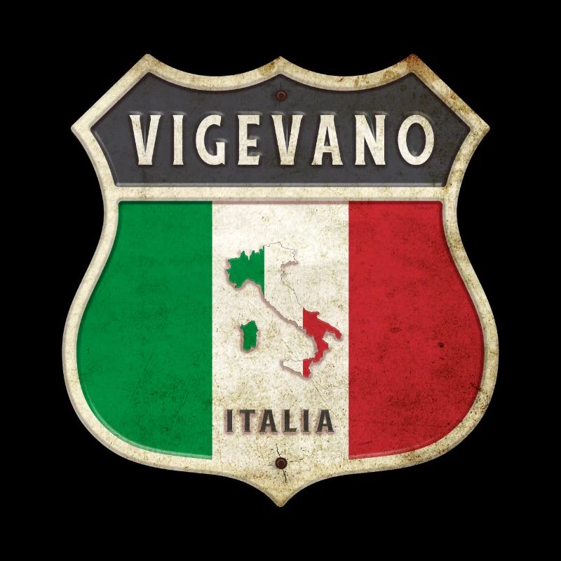 Vigevano Italie Armoiries Drapeaux Design