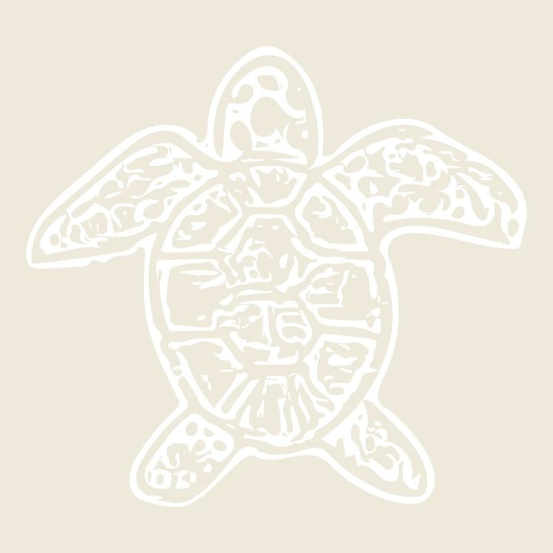 Vintage abstract turtle
